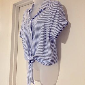 Bleuh Ciel Striped Shirt Blue/White, New w/o tags